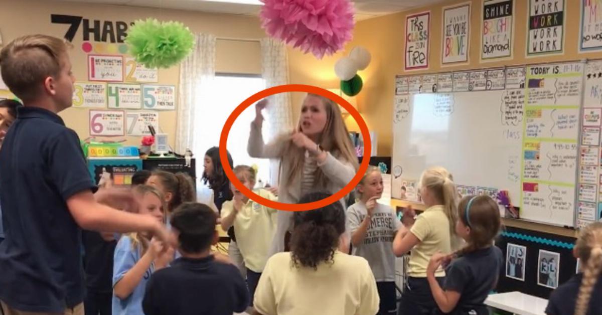 Was diese junge Lehrerin jeden Morgen mit den Schülern macht, sorgt für Wirbel. Die Kinder sind verrückt nach ihr!
