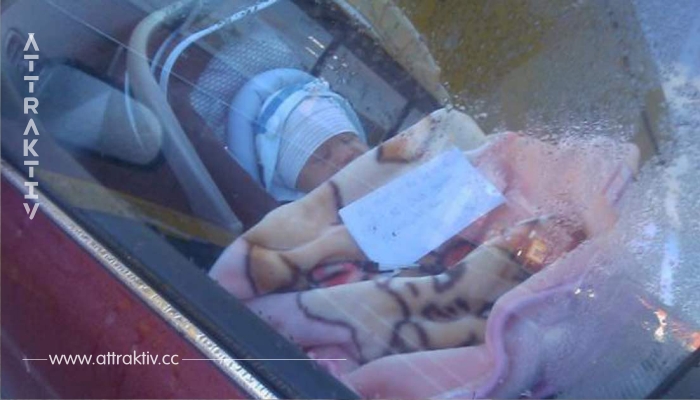 Ein Paar sieht ein neugeborenes Baby alleine im Auto mit einem Brief bei sich – als sie ihn lesen, werden sie wütend!