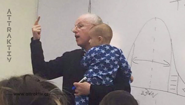 Das Baby fängt während des Unterrichts an zu weinen – die Reaktion des Lehrers wurde daraufhin auf der ganzen Welt zum Hit!