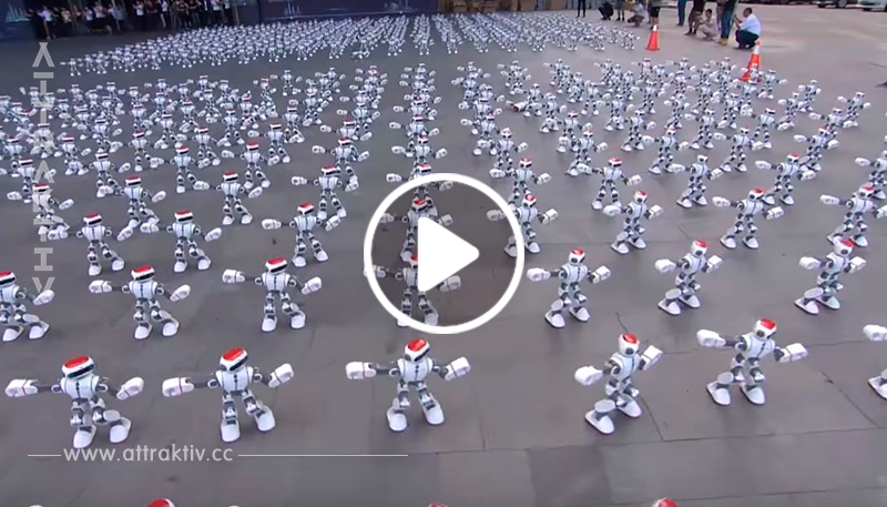 Mehr als 1000 Roboter haben sich zusammengetan, um einen Weltrekord zu brechen!
