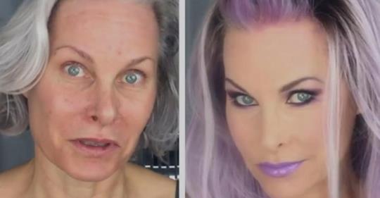 52-Jährige verjüngt sich mit Make-Up um Jahre.