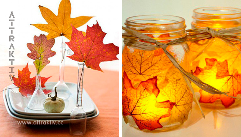10 wunderschöne Möglichkeiten, um mit Blätter Herbstdekorationen zu basteln! Lassen Sie Ihrer Kreativität den freien Lauf!