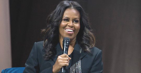 Barack Obama überrascht Ehefrau Michelle bei Buch-Show