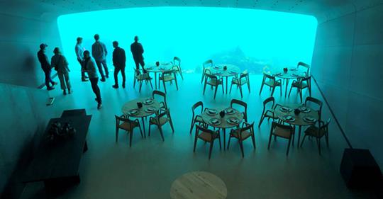 In Norwegen hat Europas erstes Unterwasser-Restaurant eröffnet