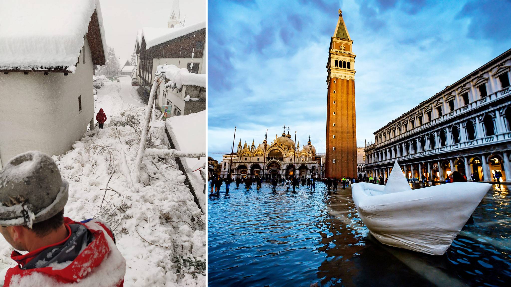 Schneechaos in Südtirol – Hochwasserlage in Venedig entspannt sich leicht