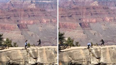 Grand Canyon: Tochter will Foto von ihrer Mutter machen – dann tritt sie plötzlich ins Leere