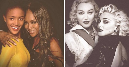 Madonna, Naomi Campbell & Co.: Weltstars umarmen ihr jüngeres Ich