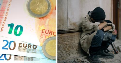 Unbekannter lässt einen 10 Euro Schein vor dem Café zurück, in dem er gestohlen hatte: „Entschuldigung, ich hatte kein Geld und war hungrig.“
