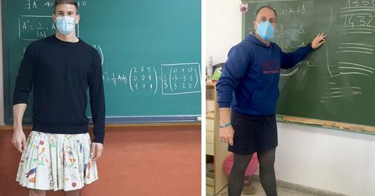 'Kleidung kennt kein Geschlecht': Einige Lehrer gehen in Röcken zur Schule, um den Kindern Toleranz beizubringen