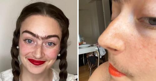 Eine Frau hat aufgehört, ihren Schnurrbart und ihre Augenbrauen zu rasieren und sagt, dass ihr Leben dadurch einfacher geworden ist
