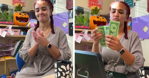 Lehrerin lässt ihre Schüler Miete für den Schreibtisch zahlen, auf dem sie sitzen