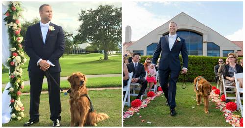 Assistenzhund wird Trauzeuge auf Hochzeit von verwundetem Veteran – Hund wurde zum besten Freund des ehemaligen Soldaten